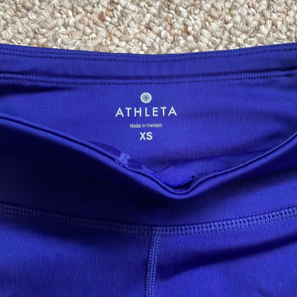Athleta blue crop tight leggings - Picture 2 of 3